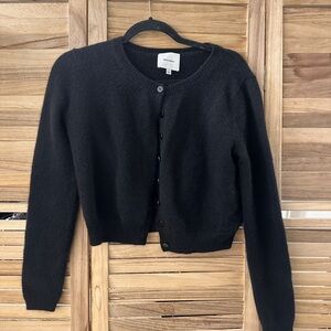 Reformation Cashmere Cardigan in black size S